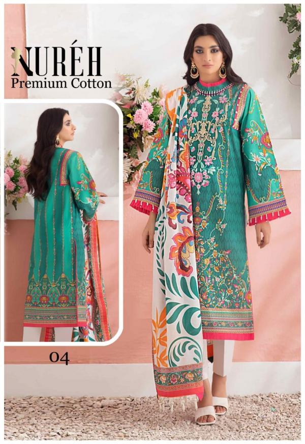 Nureh Premium Vol 1 Designer Cotton Dress Materials